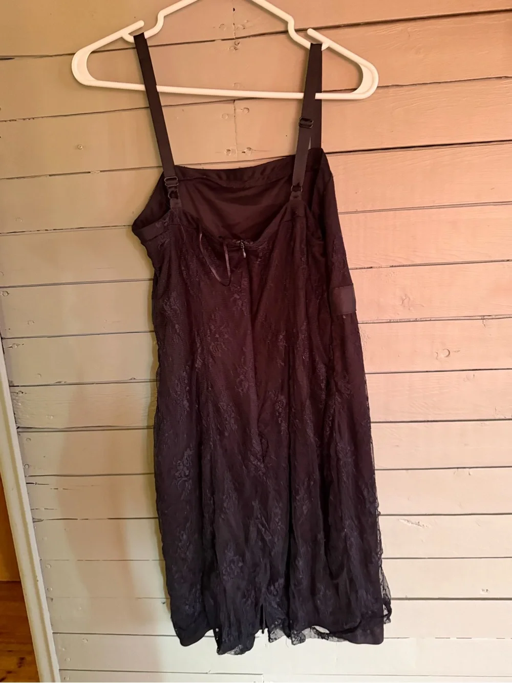 George black slip Dress with Adjustable Straps - Picture 2 of 3